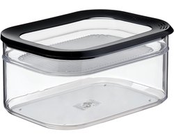 Mepal Koelkastdoos 2-delig Modula - 550 + 2000 ml - Vershouddoos - Bewaar overzichtelijk in de koelkast - Black