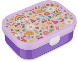 Mepal lunchbox Campus - 750 ml - Broodtrommel met vakjes voor kinderen - Geschikt voor 4 boterhammen - Food Fest