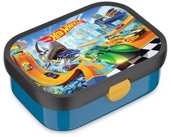 Mepal Lunchbox Campus - 750 ml - Broodtrommel met vakjes voor kinderen - Geschikt voor 4 boterhammen - Hot Wheels