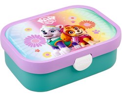 Mepal Lunchbox Campus - 750 ml - Broodtrommel met vakjes voor kinderen - Geschikt voor 4 boterhammen - Paw Patrol Girls