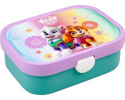 Mepal lunchbox Campus – Broodtrommel met vakjes voor kinderen – Geschikt voor 4 boterhammen – Paw Patrol Girls