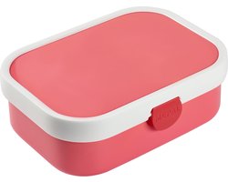 Mepal lunchbox Campus – Broodtrommel met vakjes voor kinderen – Geschikt voor 4 boterhammen – Roze