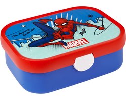 Mepal lunchbox Campus – Broodtrommel met vakjes voor kinderen – Geschikt voor 4 boterhammen – Spiderman