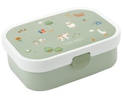 Mepal Lunchbox Campus Little Dutch - 750 ml - Broodtrommel met vakjes voor kinderen - Geschikt voor 4 boterhammen - Little Farm