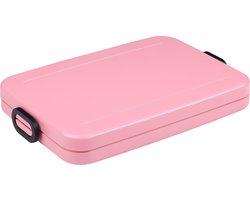 Mepal Lunchbox. Take a Break Flat - Nordic Pink Afmeting artikel: 25,5 x 17 x 3,3 cm