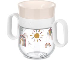 Mepal Mio 360° drinkbeker - 200 ml - Makkelijk vast te houden - Kinderservies - Sunshine & Rainbow
