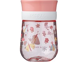 Mepal Mio 360° oefenbeker Little Dutch - 300 ml - Makkelijk vast te houden - Kinderservies - Flowers & Butterflies