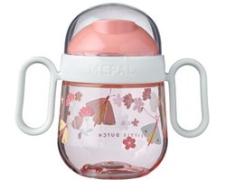 Mepal Mio Antilekbeker 2.0 Little Dutch - 200 ml - Makkelijk vast te houden - Kinderservies - Flowers & Butterflies