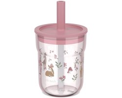 Mepal Mio kinderglas met rietje Little Dutch - 250 ml - Makkelijk vast te houden - Kinderservies - Fairy Garden