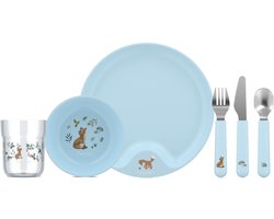 Mepal Mio kinderservies set Little Dutch - 6-delig - Kraamcadeau - Kinderservies - Forest Friends