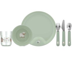 Mepal Mio kinderservies set Little Dutch - 6-delig - Kraamcadeau - Kinderservies - Little Farm