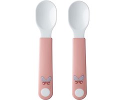 Mepal Mio Oefenlepel Little Dutch - Set van 2 - Goede grip - Kinderservies - Flowers & Butterflies