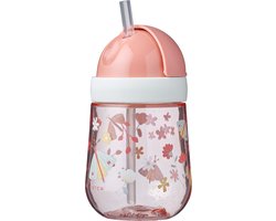Mepal Mio rietjesbeker Little Dutch - 300 ml - Makkelijk vast te houden - Kinderservies - Flowers & Butterflies