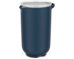Mepal Mixbeker met deksel Chef it - 1000 ml - Past in de koelkastdeur - Magnetron- en vaatwasmachinebestendig - Bakspullen - Navy