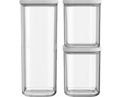 Mepal Modula starterset bewaardozen - 3-delig - Voorraaddoos - Wit