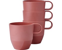 Mepal mok Silueta – 4x 300 ml – Koffiebeker – Vivid mauve