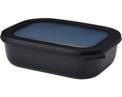 Mepal - Multikom Cirqula vershouddoos - 1000 ml - Rechthoekig - Nordic black