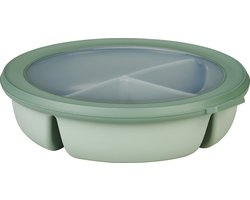 Mepal - Multikom Cirqula vershouddoos - 3-vaks bento bowl - 250 ml, 250 ml & 500 ml - Rond - Nordic sage