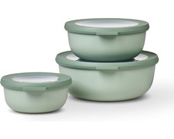 Mepal - Multikom Cirqula vershouddoos set - 350 + 750 + 1250 ml - Rond - Nordic sage