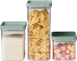 Mepal Omnia bewaardozen – 3-delige Set – Voorraaddoos – Nordic sage