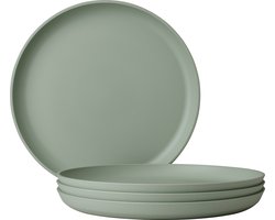 Mepal ontbijtbord Silueta – 4 stuks – Camping borden – Nordic sage