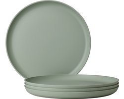 Mepal plat bord Silueta – 4 stuks – Dinerborden – Nordic sage