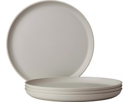 Mepal plat bord Silueta – 4 stuks – Dinerborden – Nordic white