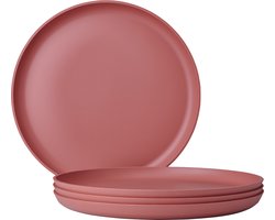 Mepal plat bord Silueta – 4 stuks – Dinerborden – Vivid mauve