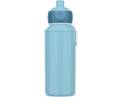 Mepal pop-up drinkfles Campus - 400 ml - Sluit goed af - Drinkbeker voor kinderen - Cool blue