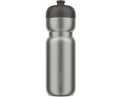Mepal RVS bidon pull Sport - 800 ml - Pak. open en drink - Lichtgewicht RVS - Vaatwasmachinebestendig - Drinkflessen - Graphite black