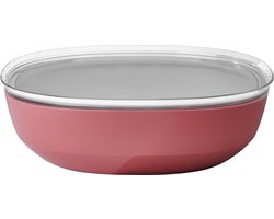 Mepal serveerschaal met deksel Silueta – 4000 ml – Saladeschaal – Vivid mauve