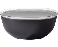 Mepal serveerschaal met deksel Silueta – 5000 ml – Saladeschaal – Nordic black