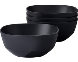 Mepal serveerschaal Silueta – 4x 750 ml – Saladeschaal – Nordic black