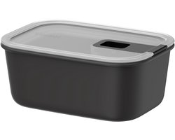 Mepal Vershouddoos EasyClip - 700 ml - Vershoudbakjes met schuifsluiting - Geschikt voor magnetron, stoomoven, koelkast en vriezer - Nordic black