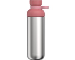 Mepal Waterfles roestvrij staal Vita - 700 ml - 2 openingen voor extra drinkgemak - Drinkfles RVS - Vivid mauve