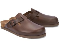 Mephisto - NATHAN SCRATCH - Heren slippers - Kleur: Bruin - Maat: 41