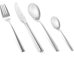 Mepra Ilios Heros bestekset - 24 delig - bestek - 6 Persoons - RVS - Zilver - Vaatwasserbestendig -18/10 roestvast staal