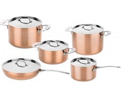 Mepra Koperen pannenset (10-delig)