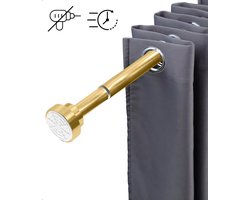 Merah Gordijnroede uitschuifbaar - Gordijnrail 125-220cm - Goud -RSV