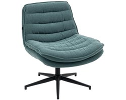 Merax Bureaustoel Zonder Armleuningen - Brede Zitting 65,5 cm - Verstelbare Draaistoel - Ergonomische Stoel voor Kleermakerszit Home Office - Donkergroen