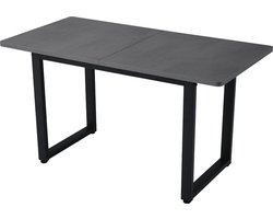 Merax Eettafel - Industriële Tafel - Eettafels Rechthoek - Grijs