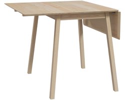 Merax Eettafel met Inklapbaar Tafelblad - 110x86x75 cm - Uitklapbaar voor 2-4 Personen Ideaal voor Kleine Ruimtes - Hout Bruin