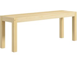 Merax Houten Keukenbank 2-Zits – Essbank Van Grenenhout – Landelijke Bank Voor Eetkamer Of Hal – 120x33x45 cm – Naturel Hout Bruin – Tot 240 kg