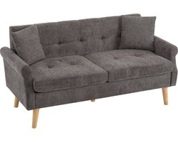 Merax - Modernes Design Sofa - Chenille-Stoff - 2-zits - Bronzen