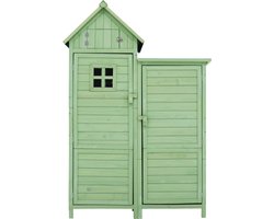Merax Tuinkast - Gereedschapskast - Gereedschapsschuur - PVC Dak - Groen