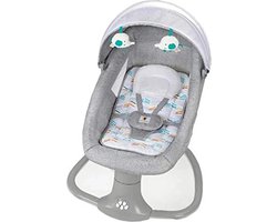Mercadome® Schommelstoel - Babyschommel - Babyswing - Comfort Veilig en Huidvriendelijk - Grijs - 76 x 67 x 81 cm