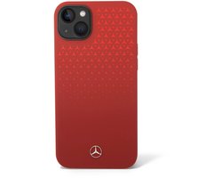 Mercedes-Benz Back cover - iPhone 14 Plus & 15 Plus - Rood - Schokabsorberend - Dubbellaags Design