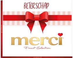 merci 250g "Beterschap" - merci Finest Selection Assorted chocolade -Mix van 8 smaken - Chocolade cadeau - Individueel verpakte chocoladereepjes
