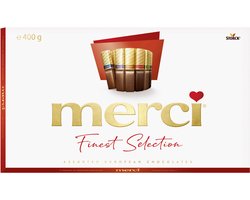 Merci Finest Selection - Assorti- Chocolade- 400GR - 8 verschillende chocoladespecialiteiten