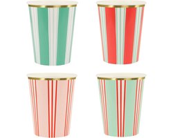 * Meri Meri Festive Stripe Bekertjes